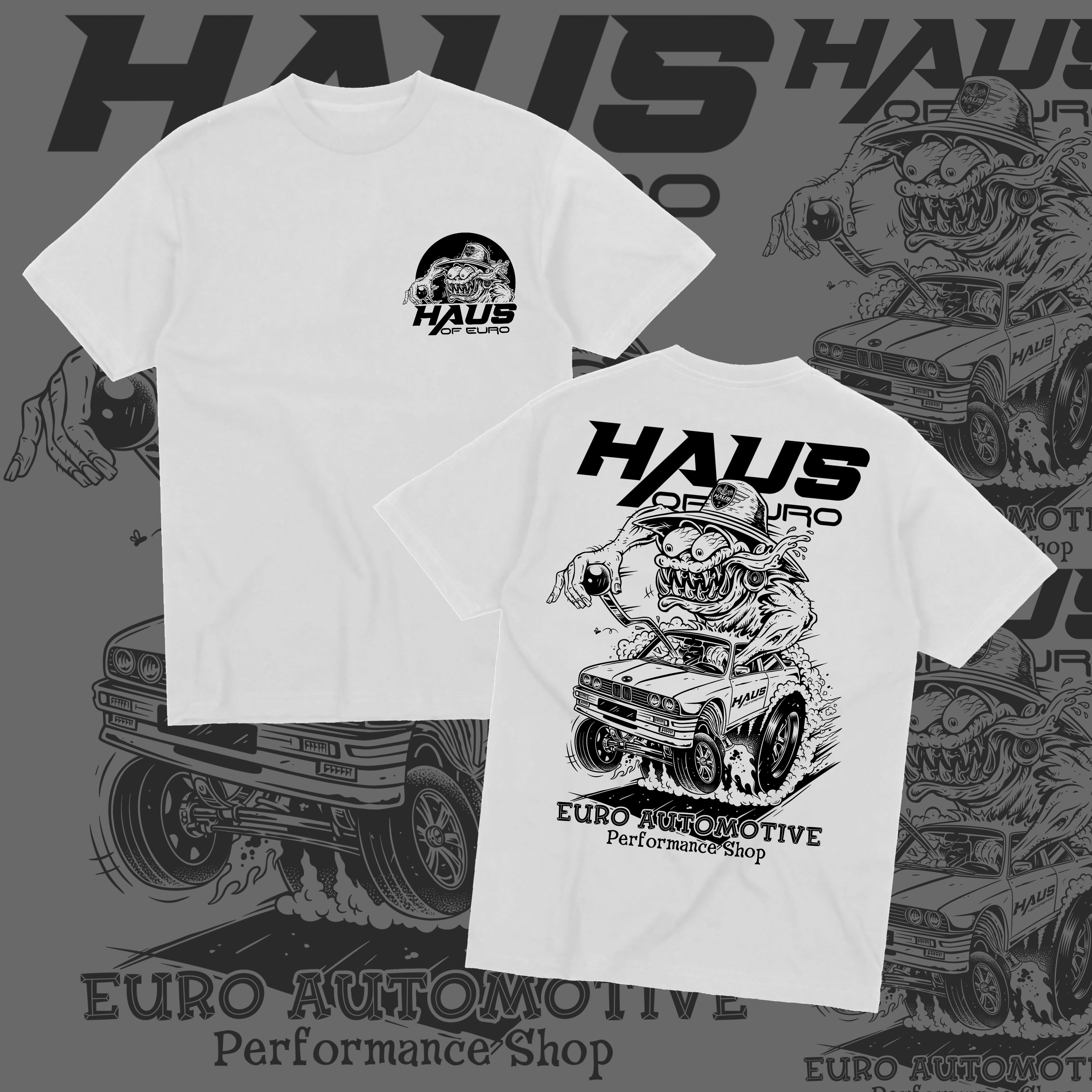 Haus of Euro BMW E30 Rat Rink Graffiti Tee